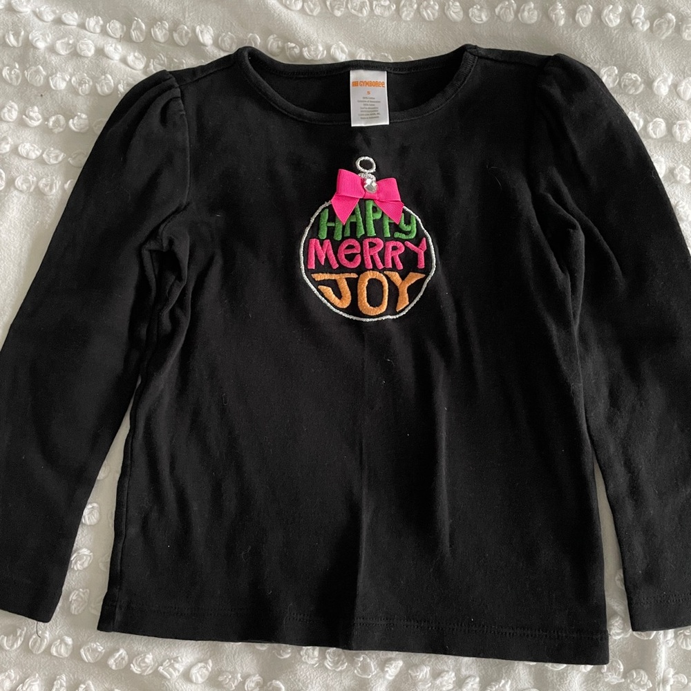 Toddler embroidered Christmas shirt